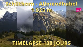 Jungfrau Ski Region Mürren - Schilthorn ⏩ Timelapse 100 days