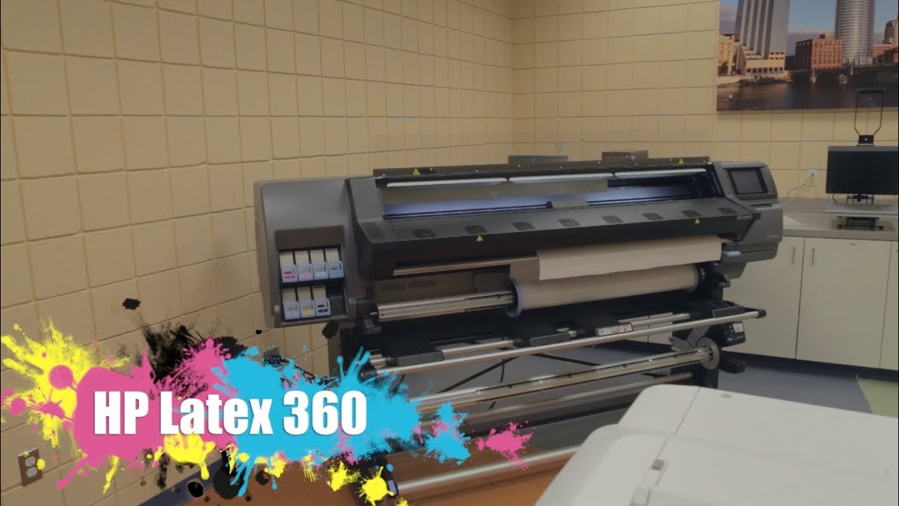 HP Latex 360 Printer - YouTube