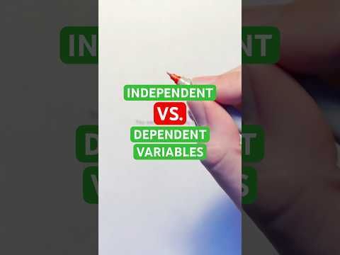What is an example of a dependent variable in science?