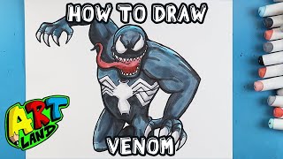 How to Draw VENOM!!!