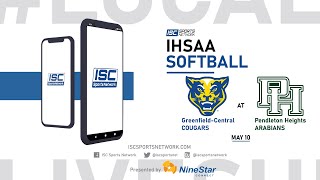 REPLAY IHSAA Softball: Greenfield-Central Cougars at Pendleton Heights Arabians 5-10-22