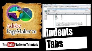 PageMaker Indents and Tab setting | அடோப் பேஜ்மேக்கர் தமிழில்