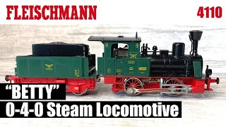 FAST BETTY! Fleischmann 0-4-0 Steam Locomotive | Model Railway Reviews | HO Scale Vintage