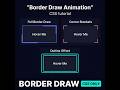 Border Draw Animation – CSS Animation Tutorial