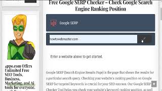 Best FREE Search Engine Ranking Position (SERP) Checker Tool for Google & Bing