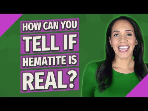 How can you tell if hematite is real?