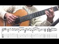 tab yesterday once more fingerstyle guitar