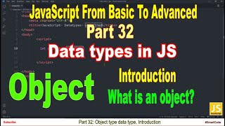 Object type data type in JavaScript | Part 32 | JavaScript | #SmartCode