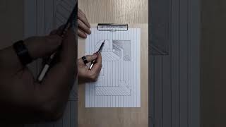 Drawing Spiral Stairs   How to Draw 3D Caracole   Anamorphic Corner Art   Vamos 7