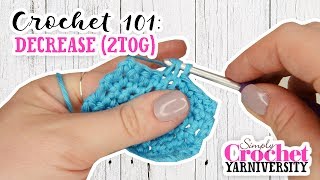 Crochet 101: Decrease - 2TOG (UK)