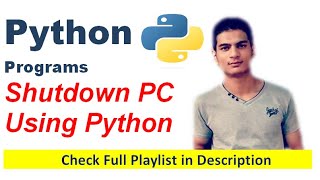 Shutdown and Restart computer using Python | Python Programs | Edutainment