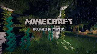 24 Hours | Nostalgic and Relaxing Minecraft Music | Rain Soothing Ambient