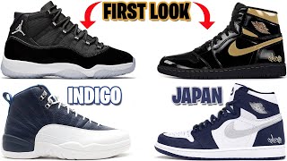 AIR JORDAN 11 HOLIDAY 2020, AJ1 PATENT BLACK GOLD, AJ1 JAPAN MIDNIGHT NAVY, AJ12 INDIGO AND MORE