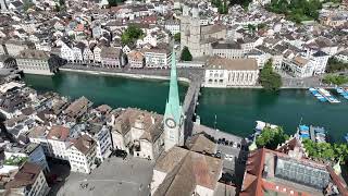 Kirche Fraumünster Zürich Mavic 3 Classic 4K 60fps