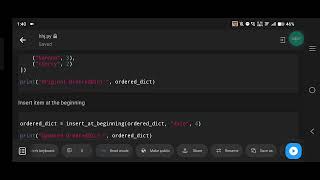 Python – Insertion at the Beginning in OrderedDict