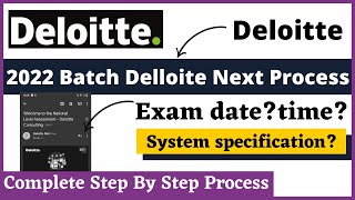 Deloitte Next Process Mail Update |  Deloitte 2022 Batch Hiring | Off Campus Drive For 2022 Batch