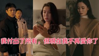 在我们这段感情中，我付出了所有，但现在我不再爱你了