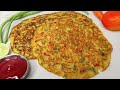 गेहूं के आटे का चीला atta ka cheela झटपट पौष्टिक आटा चीला wheat flour chilla breakfast recipe