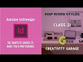 Adobe InDesign Course - Class 21 (Map Word Styles)