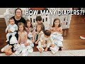 5 KIDS in diapers! How many do we change in a day?