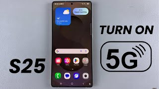 How To Turn ON 5G On Samsung Galaxy S25 / S25 Ultra