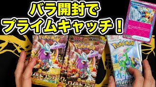 【ポケカ】バラ開封でプライムキャッチ！【サイバージャッジ/ワイルドフォース】