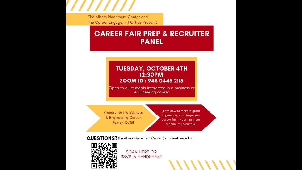 Career Fair Prep Workshop Youtube