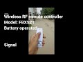 Wireless RF remote control and receiver range test, signal range 200 meters, FORBIX SEMICON