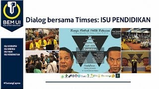 Dialog bersama Timses: ISU PENDIDIKAN