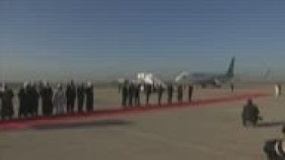 Pope welcomed to Irbil by Iraqi Kurdistan leaders