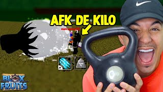 😳FINGI ficar INATIVO na ÁREA do PVP de KILO no Blox Fruits 🏋🏻‍♂️😱