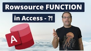Rowsource FUNCTION in Microsoft Access?!