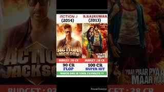 Action Jackson Vs R Rajkumar Movie Comparison || BoxOfficeCollection #shorts #rrajkumar #bhola