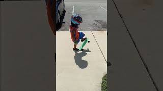 2 year (Kirito) old learning his Board! #toddler #skateboarding #toddleractivities #toddlerlife