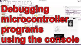Debugging microcontroller programs using the console