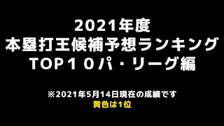 【パリーグ編】本塁打王予想2021ランキングTOP10