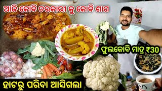 ଆଜି ବନେଇବି କୋବି ତରକାରୀ || ହାଟରୁ ପରିବା ଆସିଗଲା || ପୁଲକୋବି ମାତ୍ର ₹30 || Daley Village Life || Odia Vlog