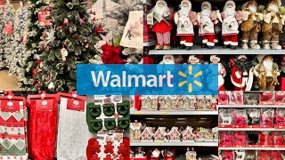 Walmart Christmas shopping/ Affordable trees and decorations/ Christmas walkthrough 2024🎄