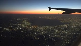 4K　飛行機から見た、東京湾の夜景 Tokyo Night View