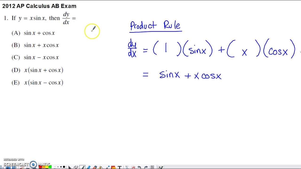 Ap Calculus Limits Multiple Choice