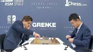 Magnus Carlsen Vs Ding liren || GRENKE Chess