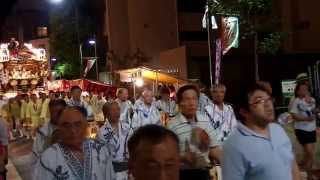 熊谷うちわ祭　鎌倉町通りの巡行