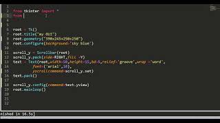 Scrolled text widget of tkinter // Text widget substitute // tkinter tutorial in hindi
