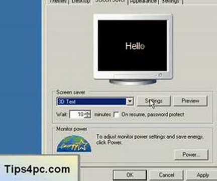 Display Properties in Windows XP Display Properties in Windows XP