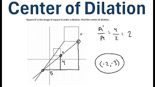 How to Find the Center of Dilation