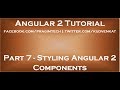 Styling angular 2 components