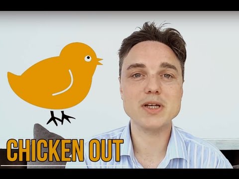 CHICKEN OUT Idiom Meaning - YouTube