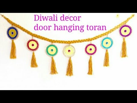 Toran Making - How to Make Door Hanging Toran at Home For Diwali Festival - art & craft studio Toran Making - How to Make Door Hanging Toran at Home For Diwali Festival - art & craft studio