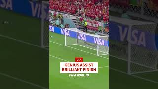 Brilliant assist, perfect finish - USA World Cup Goal😎 #shorts
