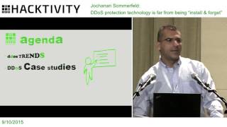 Jochanan Sommerfeld – DDoS protection technology is far from being “install & forget”